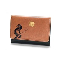 Kokopelli Baskılı Bozuk Paralıklı Cüzdan Kokopelli Baskılı Bozuk Paralıklı Cüzdan