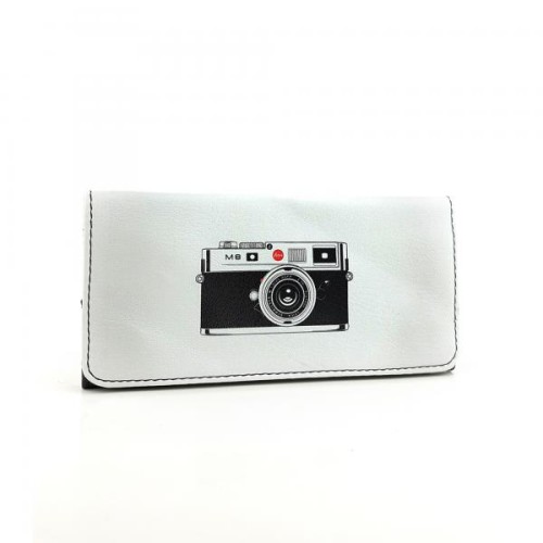 Perabags Retro Kamera Baskılı Tütün Kesesi | Mıknatıslı ve Fermuarlı