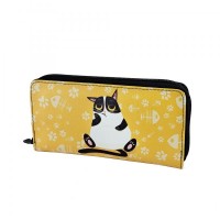 Perabags Kedi Baskılı Fermuarlı Cüzdan Perabags Kedi Baskılı Fermuarlı Cüzdan