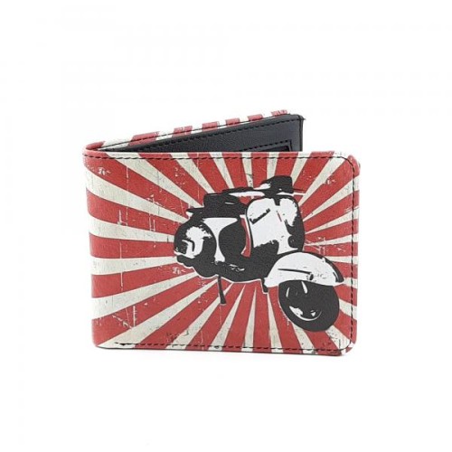 Vespa Baskılı Erkek Cüzdanı