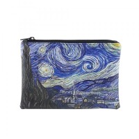 Van Gogh Starry Night Baskılı Portföy ve El Çantası Van Gogh Starry Night Baskılı Portföy ve El Çantası