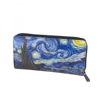 Perabags Tasarım Van Gogh Baskılı Fermuarlı Cüzdan Perabags Tasarım Van Gogh Baskılı Fermuarlı Cüzdan