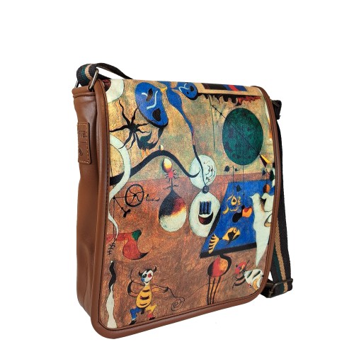 Perabags Taba Gövdeli Soyut Renkler Baskılı Çapraz Çanta Perabags Taba Gövdeli Soyut Renkler Baskılı Çapraz Çanta