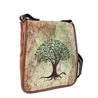 Perabags Taba Gövdeli Hayat Ağacı Baskılı Çapraz Çanta Perabags Taba Gövdeli Hayat Ağacı Baskılı Çapraz Çanta