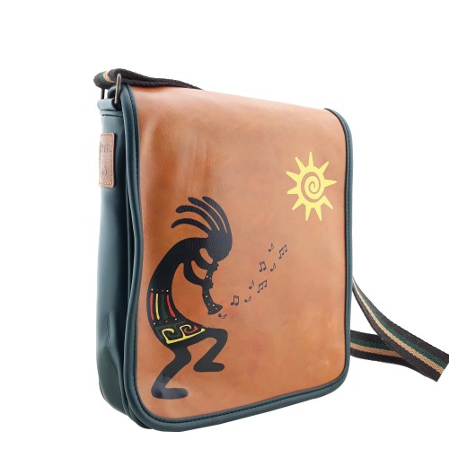 Kokopelli Baskılı Mıknatıslı Çapraz Çanta