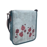 Perabags Yeşil Gövdeli Gelincikler Baskılı Çapraz Çanta Perabags Yeşil Gövdeli Gelincikler Baskılı Çapraz Çanta