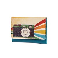 Yeşil Fotoğraf Makinesi Bozuk Paralıklı Cüzdan - Perabags