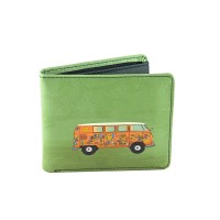 Perabags Çiçekli Minibüs Baskılı Yeşil Erkek Cüzdanı Perabags Çiçekli Minibüs Baskılı Yeşil Erkek Cüzdanı