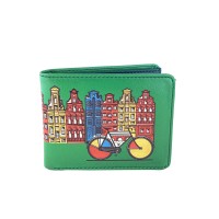 Perabags Amsterdam Bisiklet Baskılı Yeşil Erkek Cüzdanı Perabags Amsterdam Bisiklet Baskılı Yeşil Erkek Cüzdanı