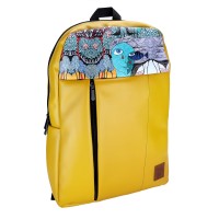 Perabags Mavi Tablo Baskılı Hardal Laptop Sırt Çantası Perabags Mavi Tablo Baskılı Hardal Laptop Sırt Çantası