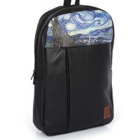 Van Gogh Starry Night Baskılı 15.6 inç Laptop Sırt Çantası Van Gogh Starry Night Baskılı 15.6 inç Laptop Sırt Çantası