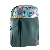 Portre Tablo Baskılı Petrol Yeşili Laptop Sırt Çantası Portre Tablo Baskılı Petrol Yeşili Laptop Sırt Çantası