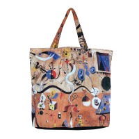 Perabags Renkli Soyut Desenli Alışveriş ve Plaj Çantası Perabags Renkli Soyut Desenli Alışveriş ve Plaj Çantası