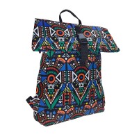 Perabags Geometrik Desenli Su Geçirmez Sırt Çantası Perabags Geometrik Desenli Su Geçirmez Sırt Çantası